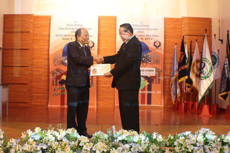 PTC President Engr. Monsada with the Myanmar Engineering Society (MES) President Ir. U Win Khaing