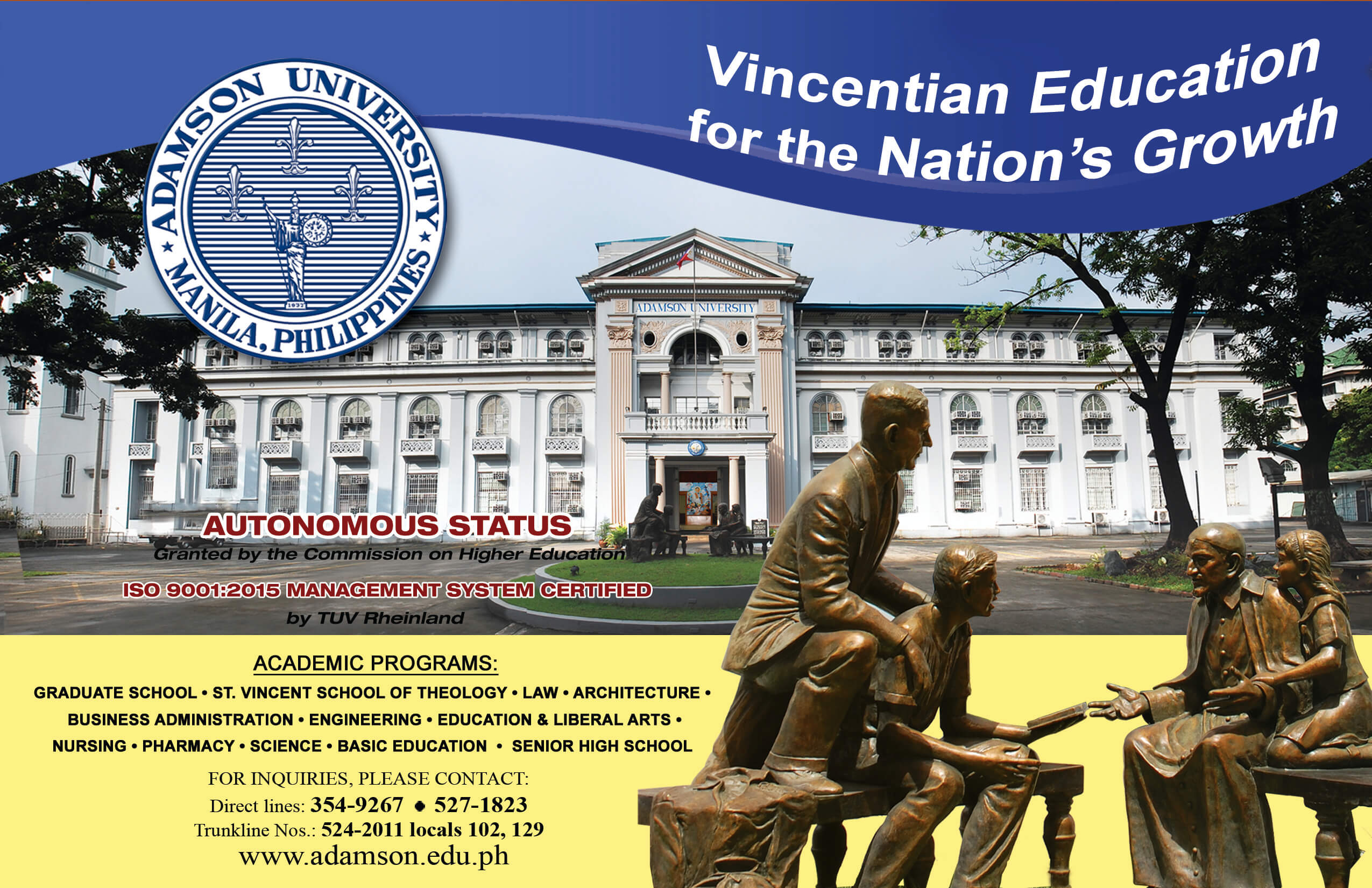 ADAMSON AD for PEAC 2019 Souvenir Program-HALF PAGE